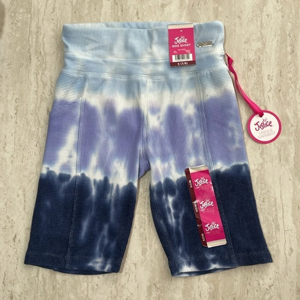 NWT Justice 2 Pairs Of Bike Shorts *S(7/8)